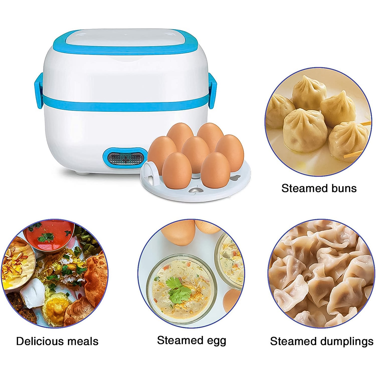 Electric Lunch Box 3 In 1 Food Heater & steamer