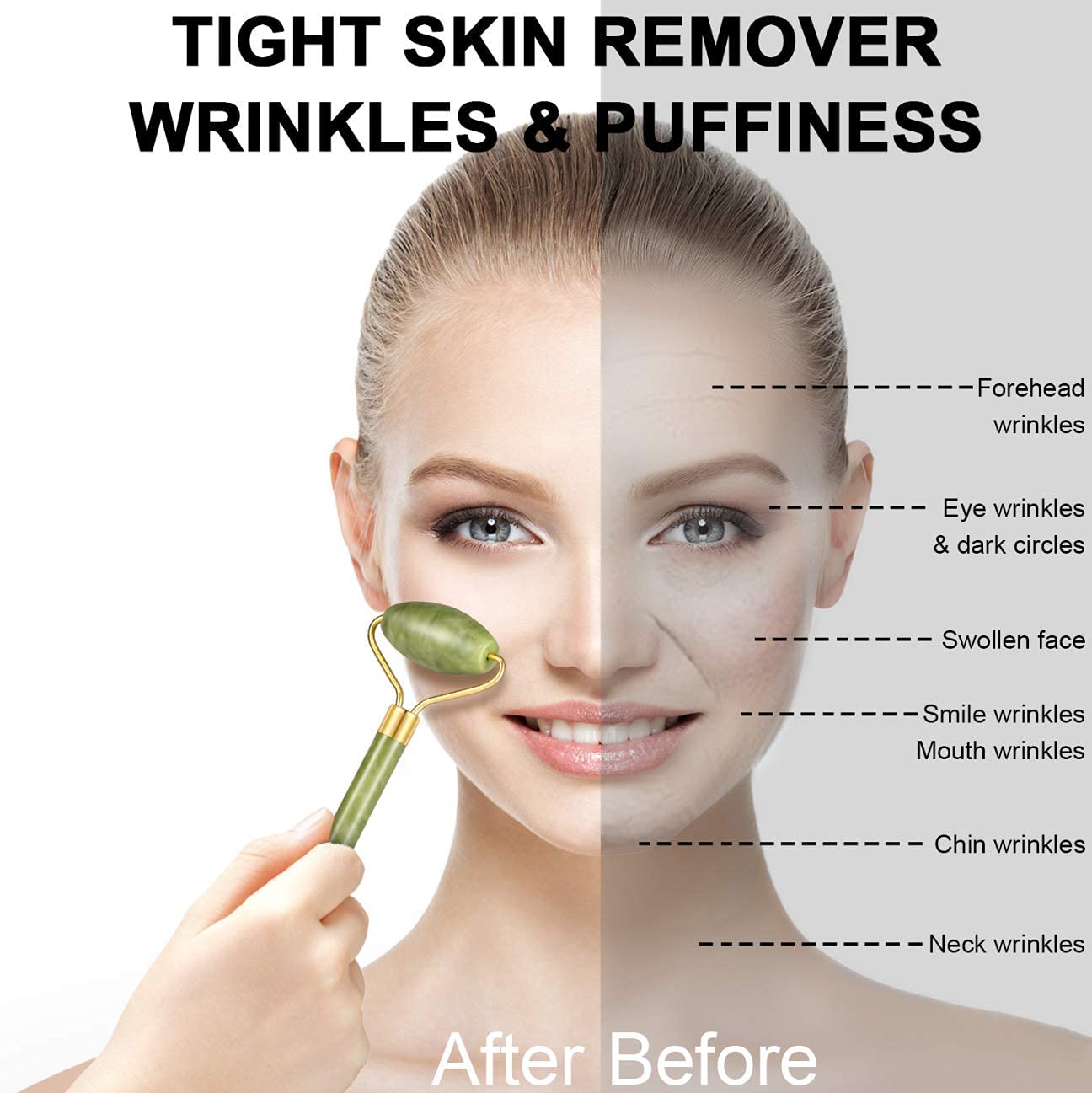 Anti Aging Jade Roller Massager For Face Massager