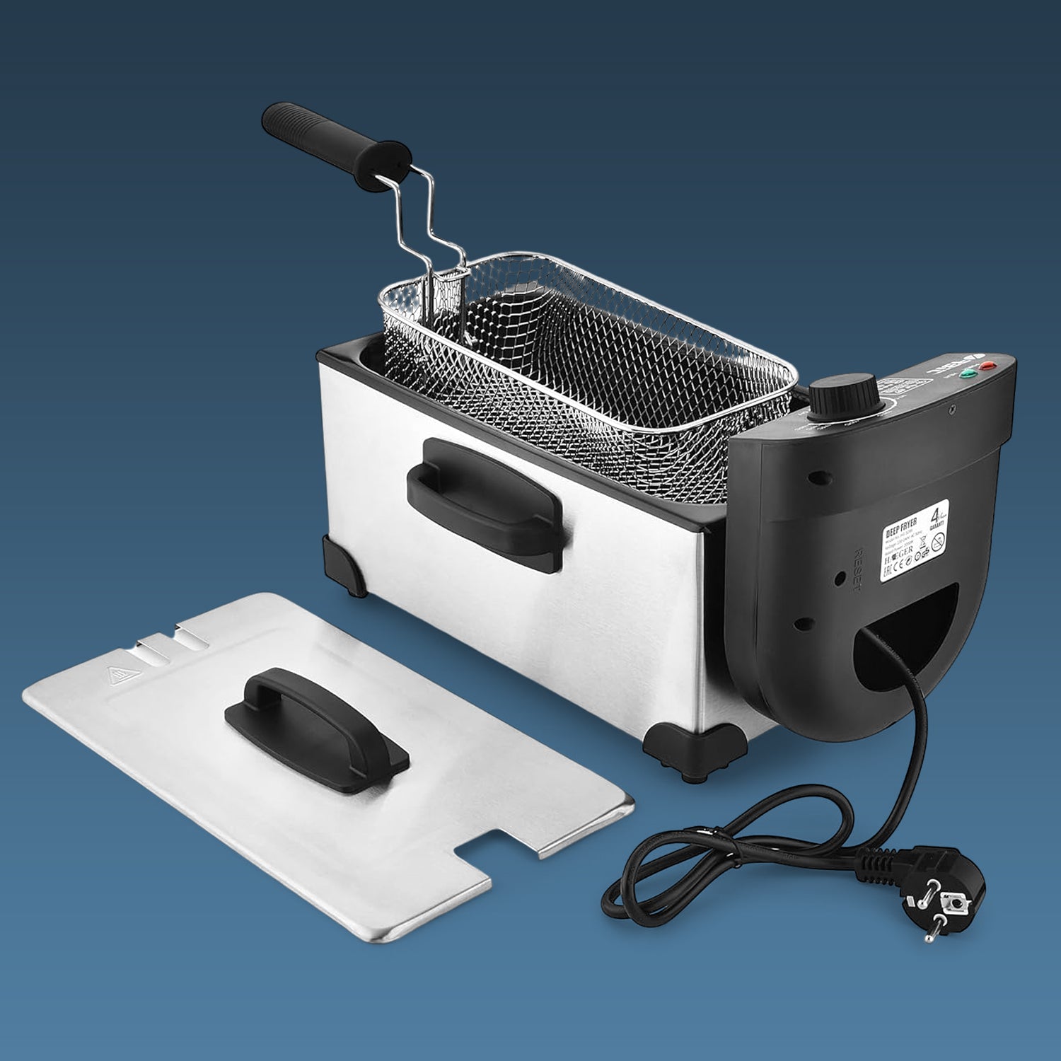Deep Fryer With Heavy Duty 2000w , 3.5 Litre Oil Capacity
