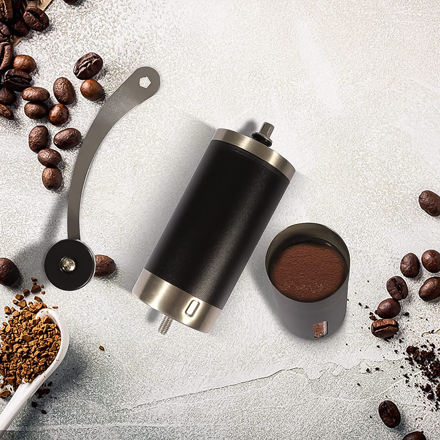 Portable Stainless Steel Manual Coffee Grinder