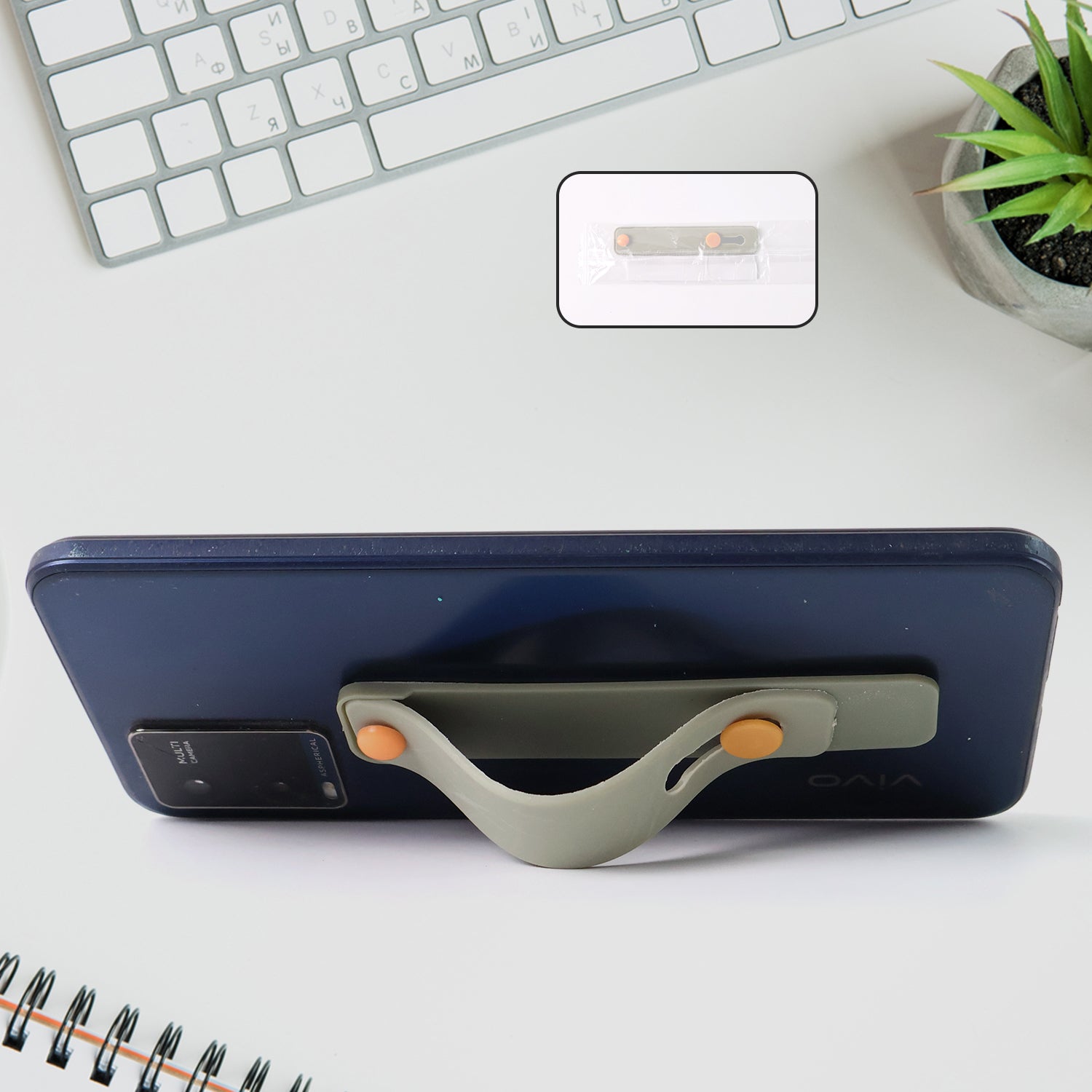 Olive Green Phone Loop Finger Holder