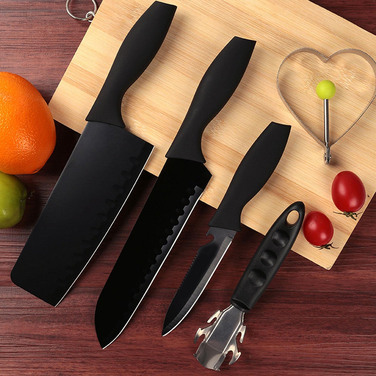 5-piece Forged Kitchen Chef Stainless Steel Knife Set