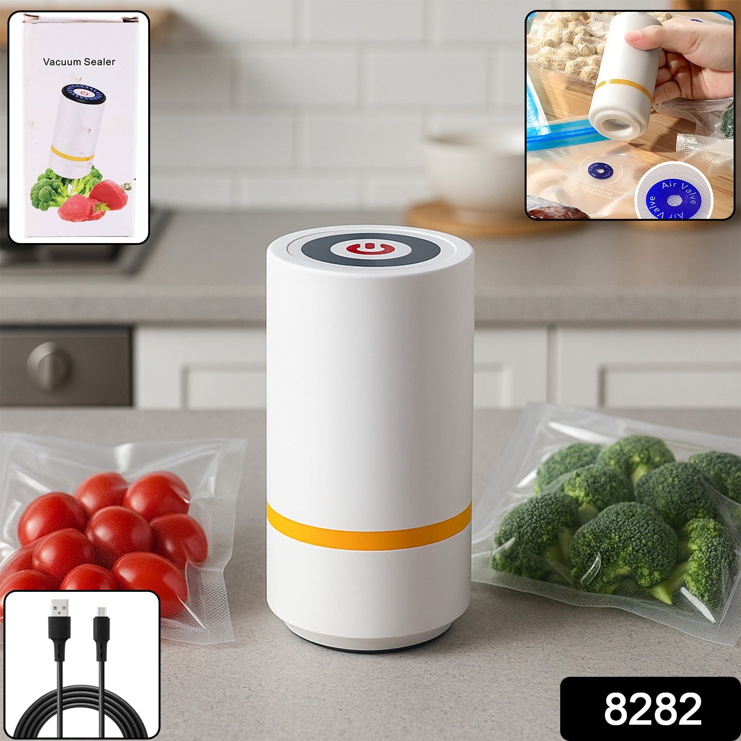 Vacuum Sealer Machine - Portable Usb Rechargeable