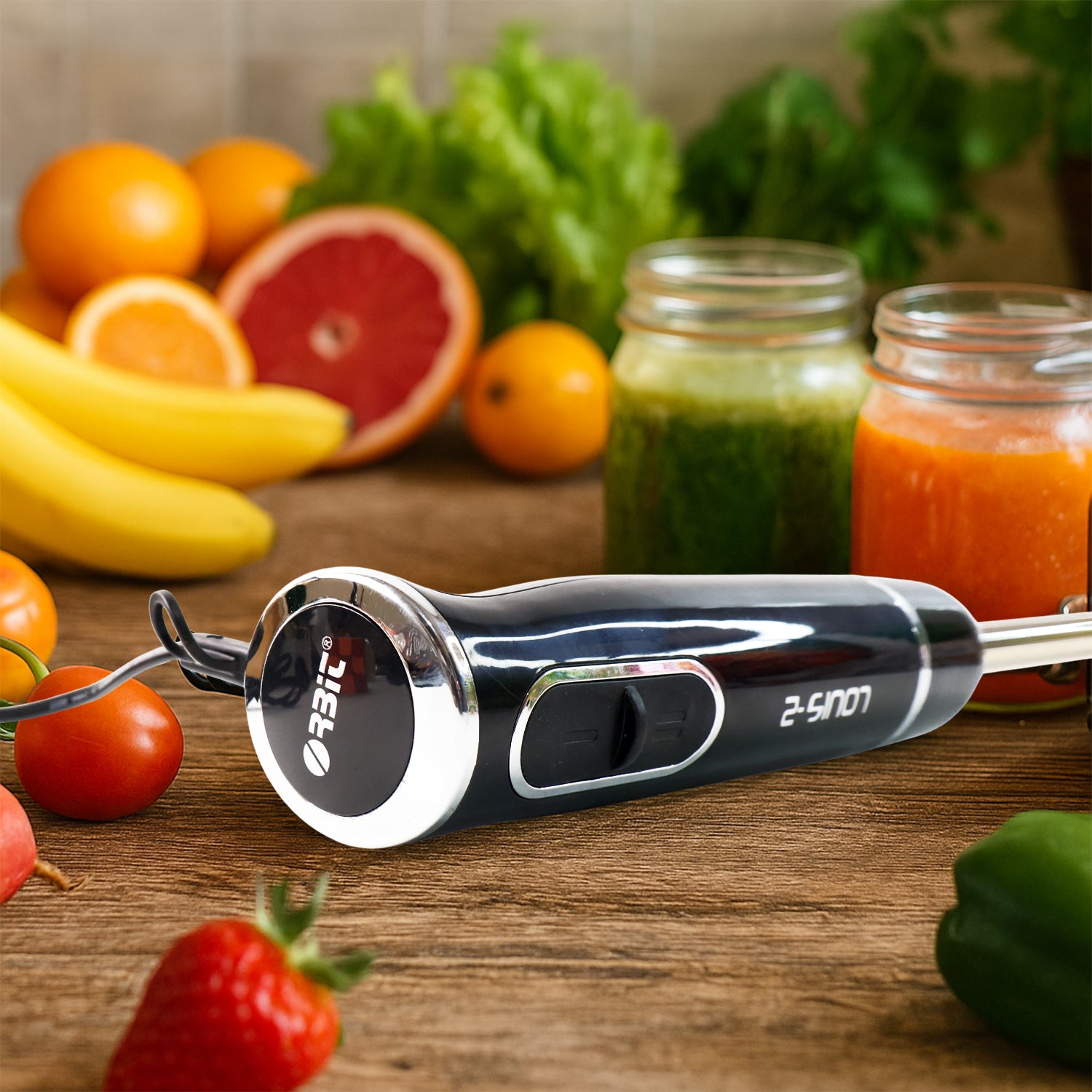 Electric Hand Blender With Stainless Steel Blade