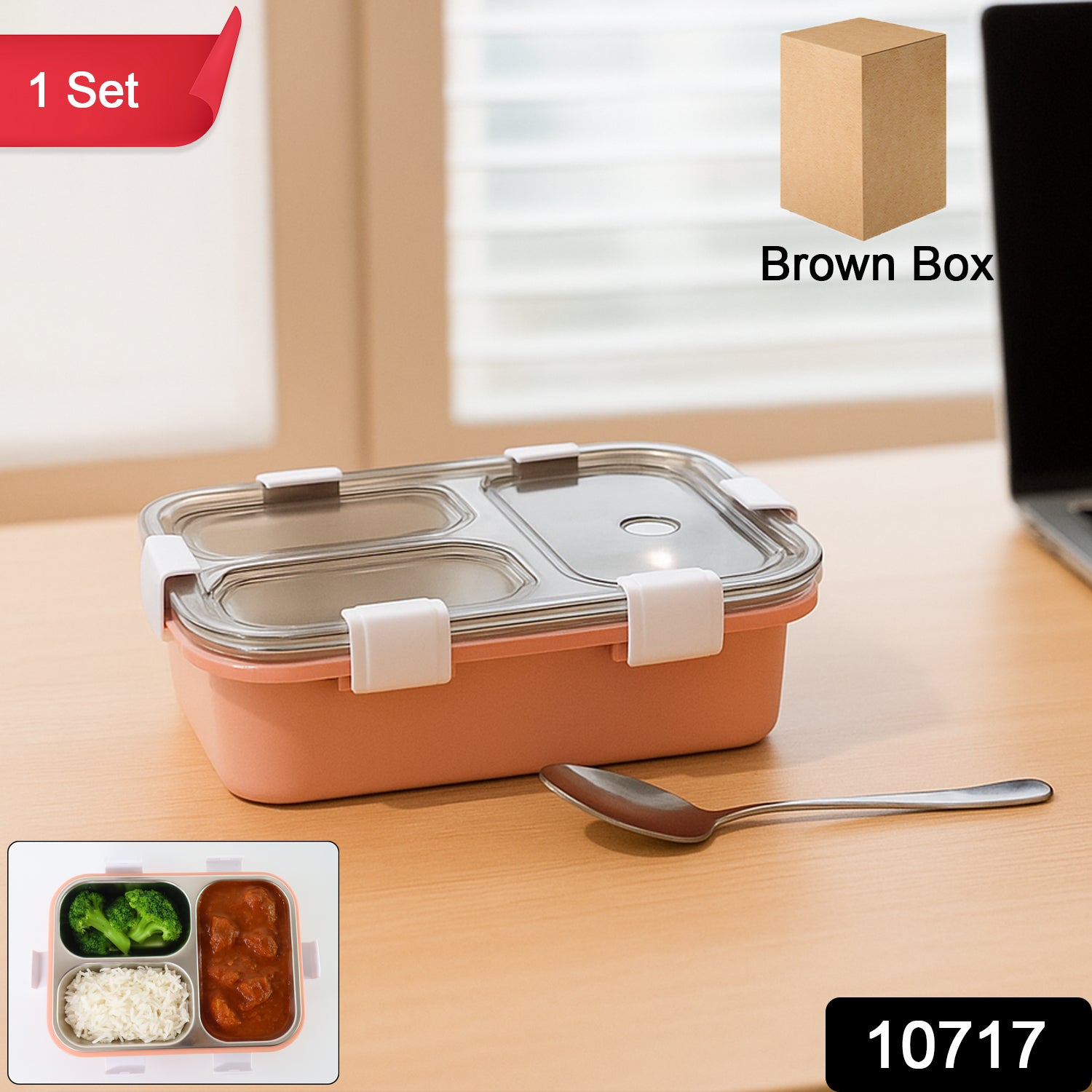 3-compartment Lunch Box
