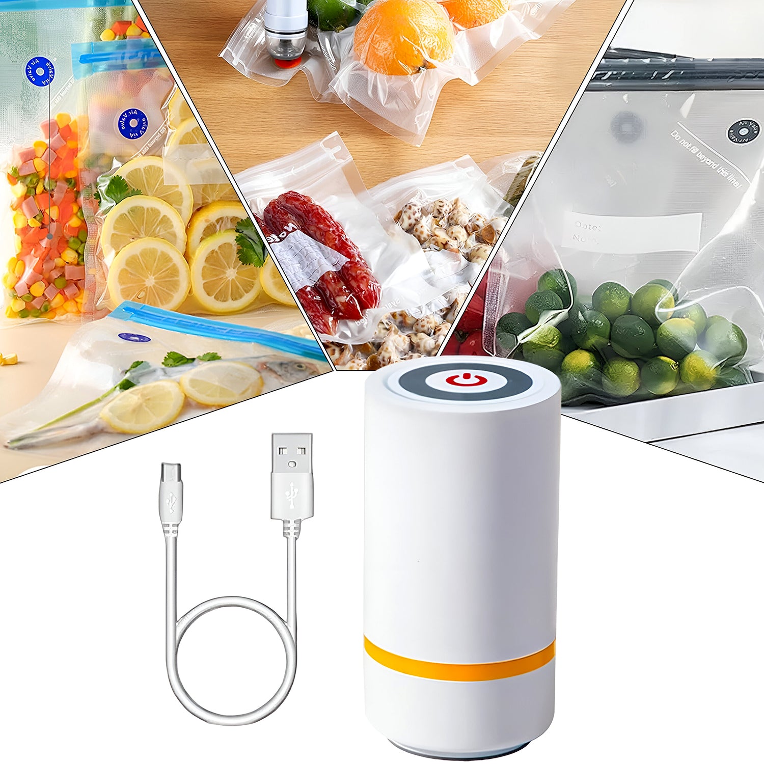 Vacuum Sealer Machine - Portable Usb Rechargeable