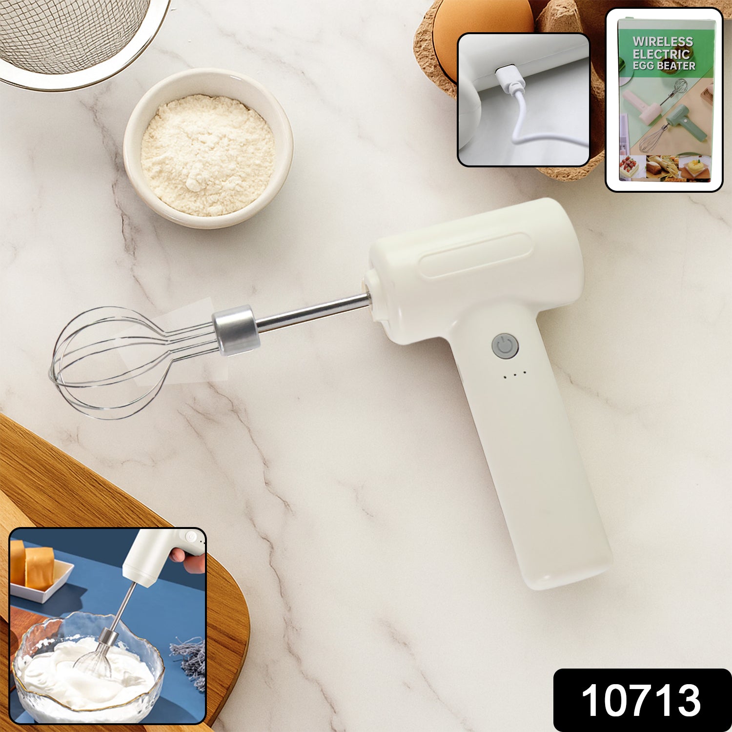 Cordless Electric Whisk  Egg Beater