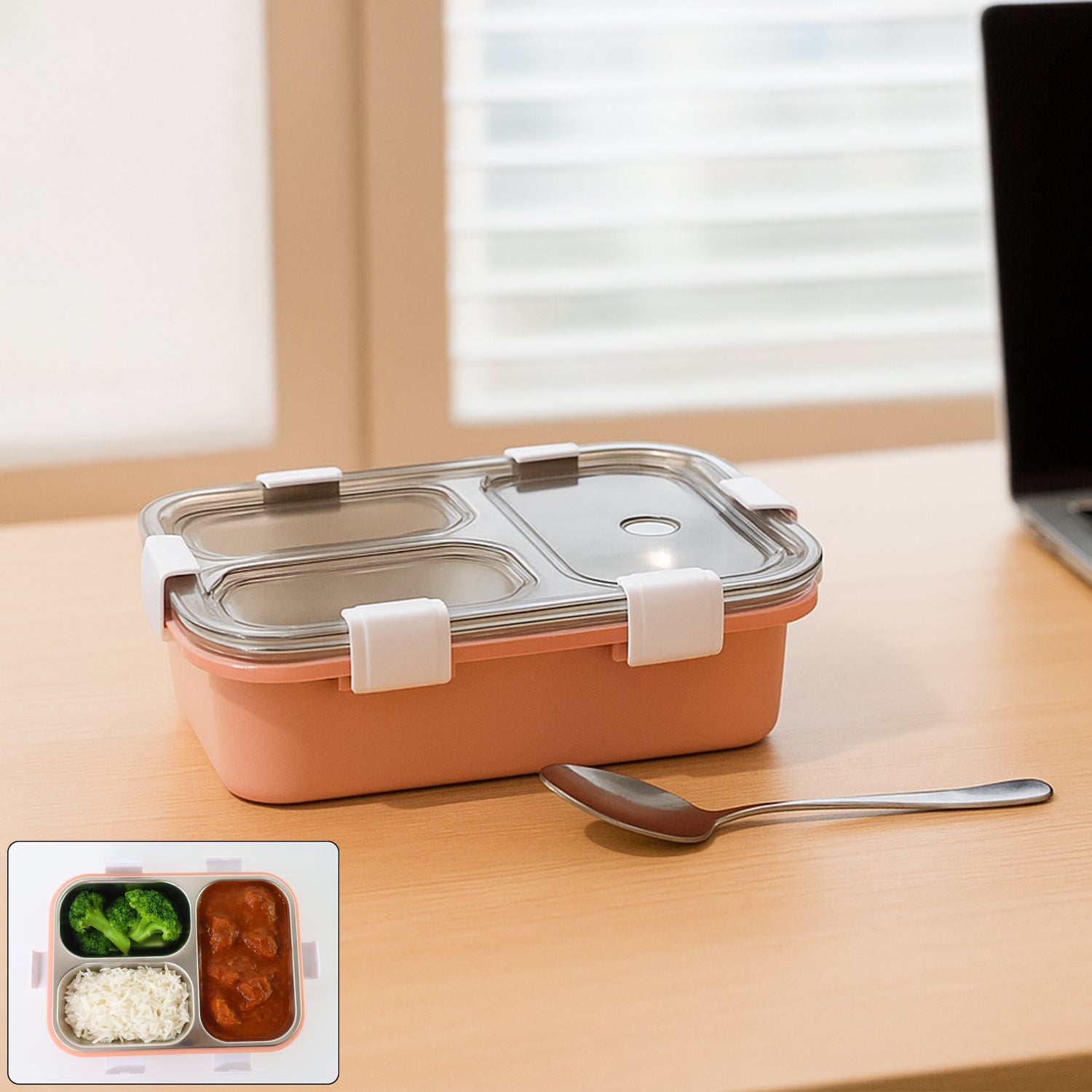 3-compartment Lunch Box