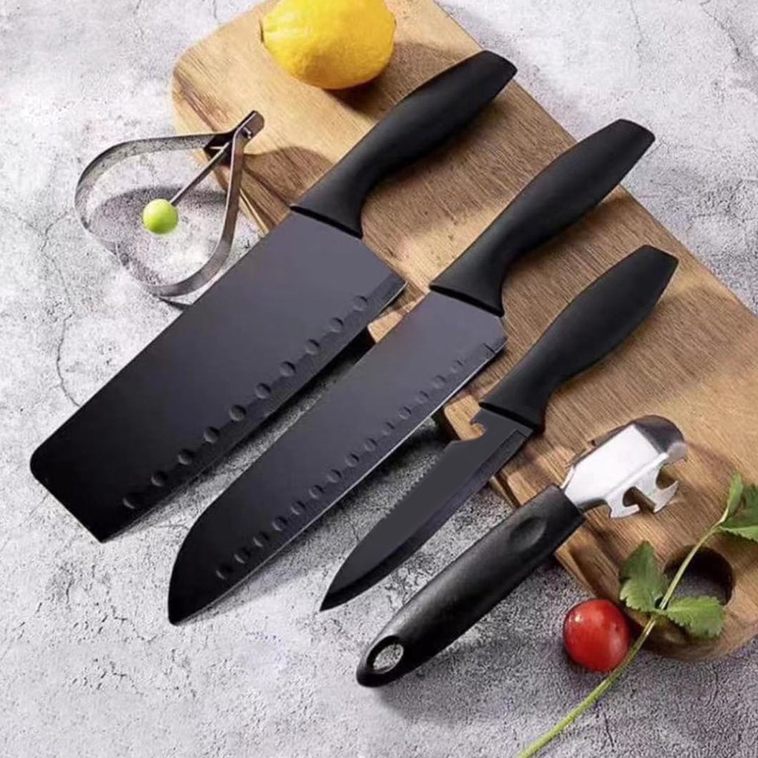 5-piece Forged Kitchen Chef Stainless Steel Knife Set