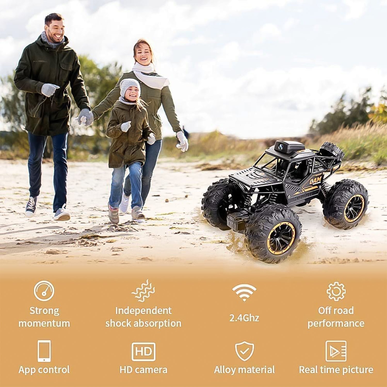 Monster Truck Remote Control Car With Camera