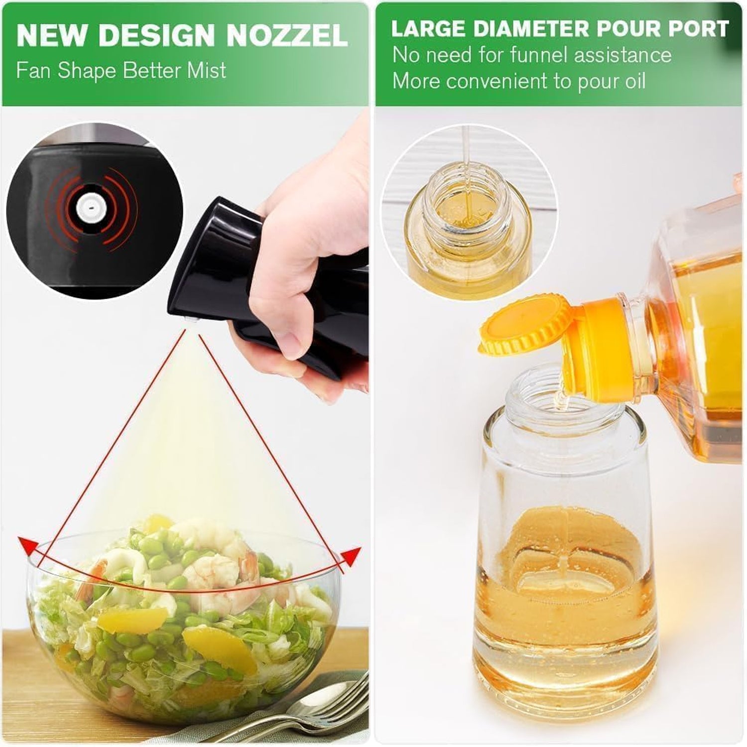 Glass Oil Dispenser Bottle Spray