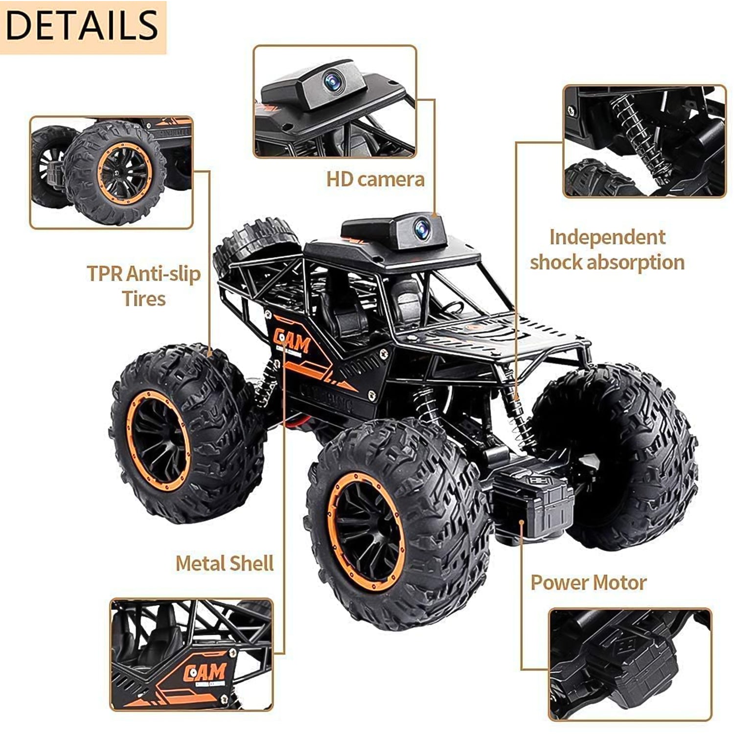Monster Truck Remote Control Car With Camera