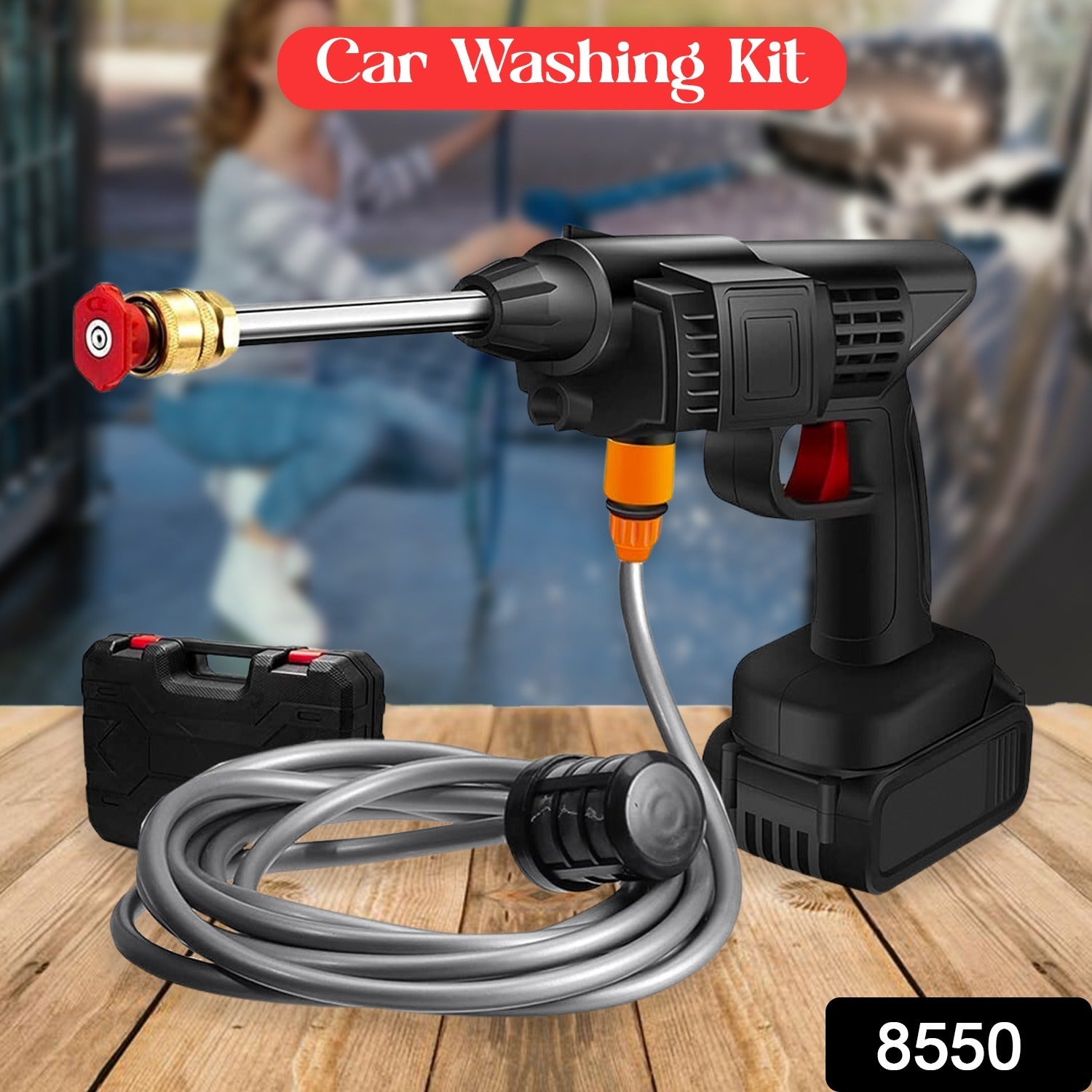 48v Car Washing Kit Portable Pressure Washer Gun (Type 1- Single Battery)