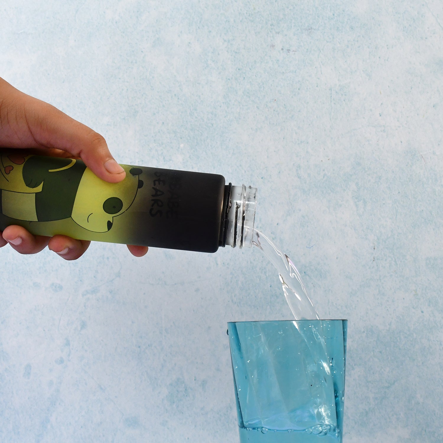 Cute Cartoon Printed Plastic Water Bottle (300 Ml )