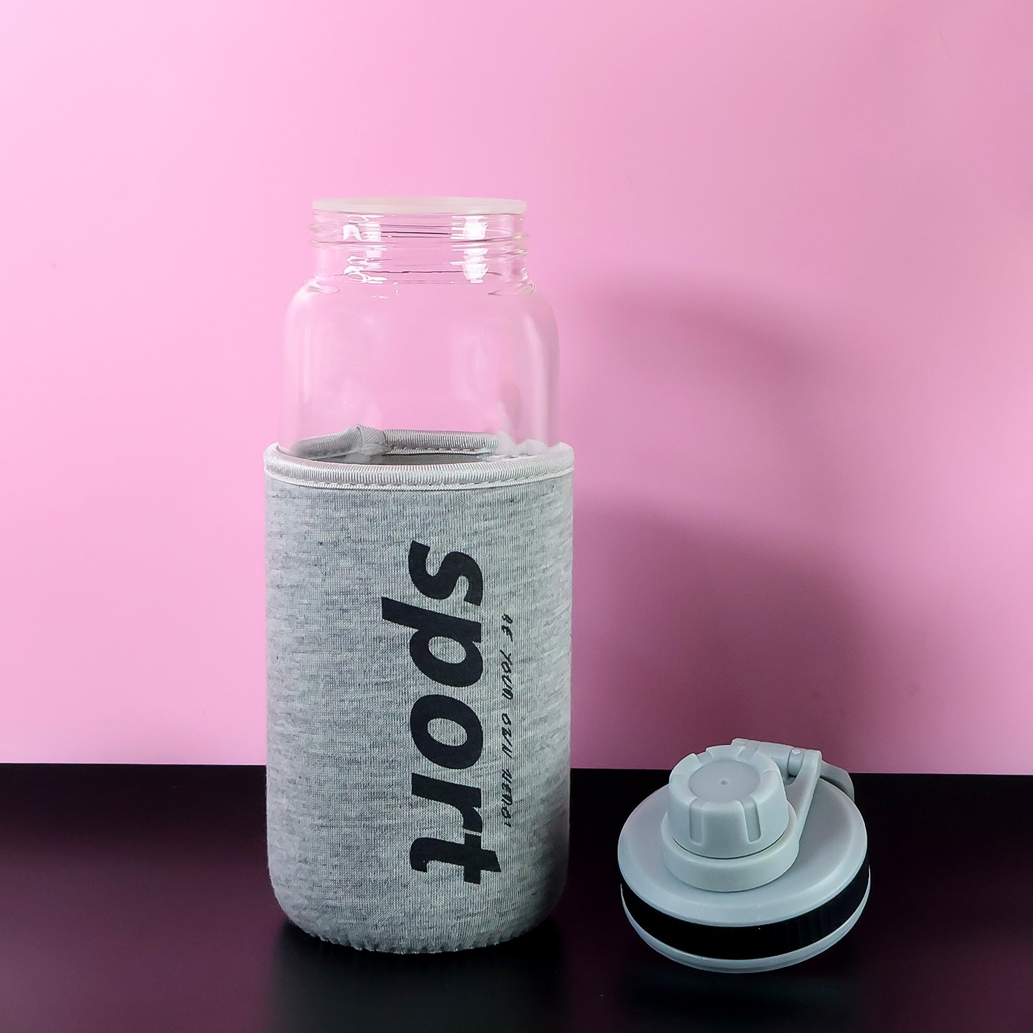 Sports Water Bottle With Protective Sleeve