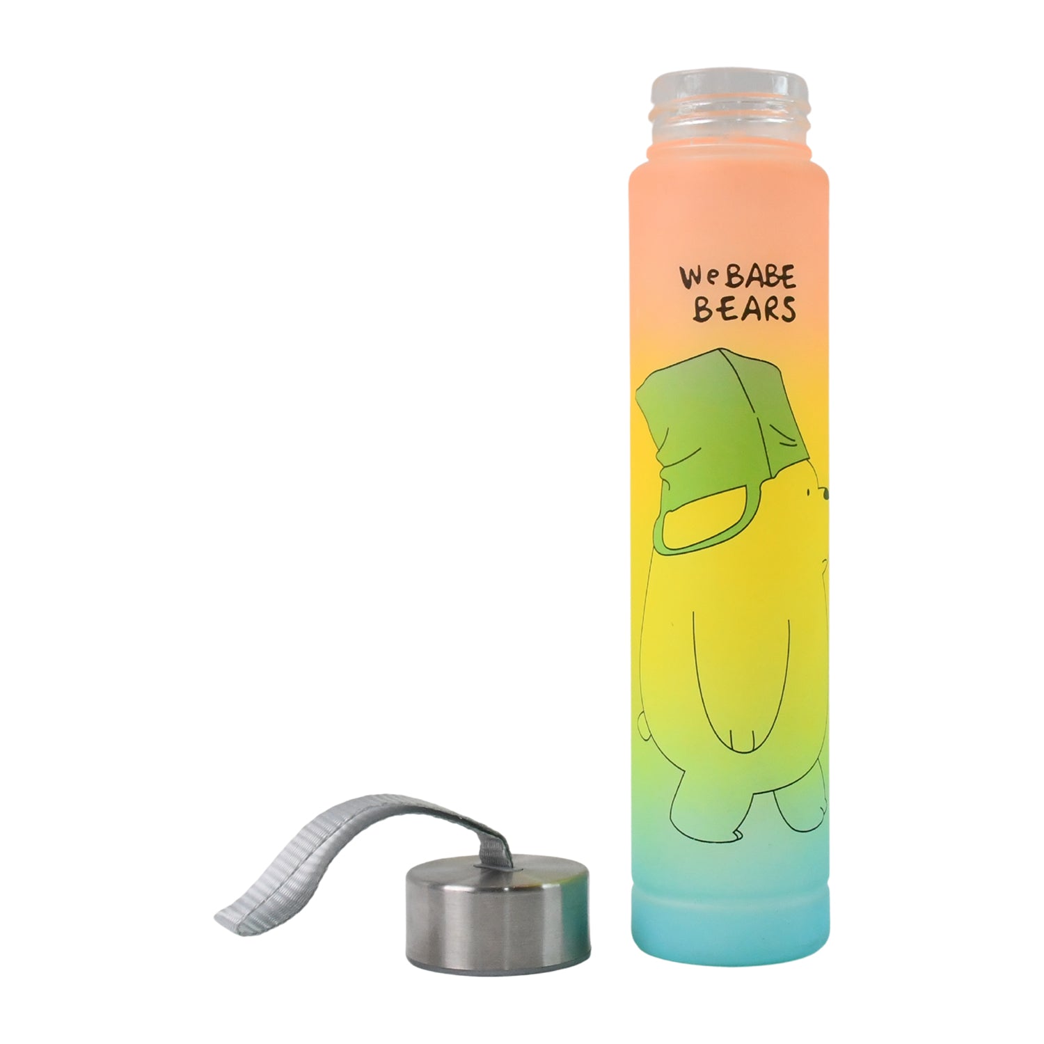 Cute Cartoon Printed Plastic Water Bottle