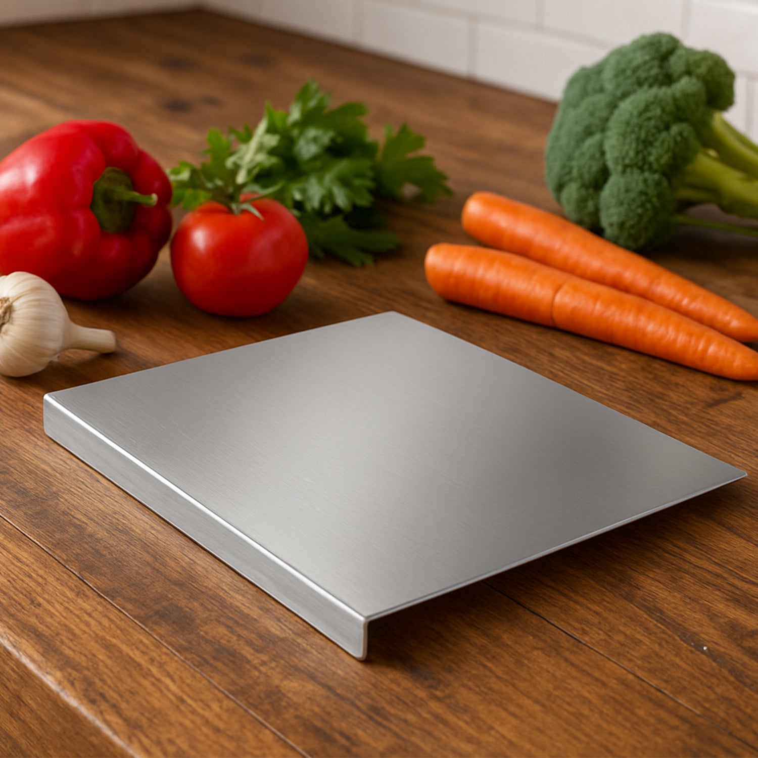 Premium Stainless Steel Anti-bacterial Chopping Board For Kitchen