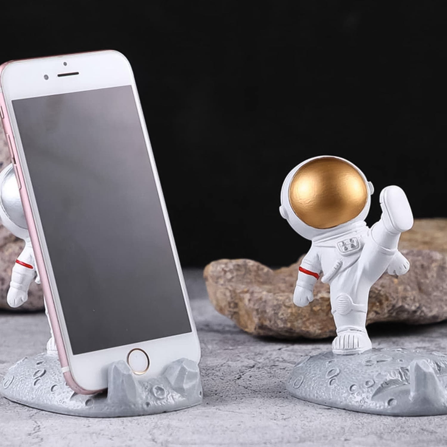 Mobile Holder Astronaut Phone Stand Planet Creative Fun 3d Design
