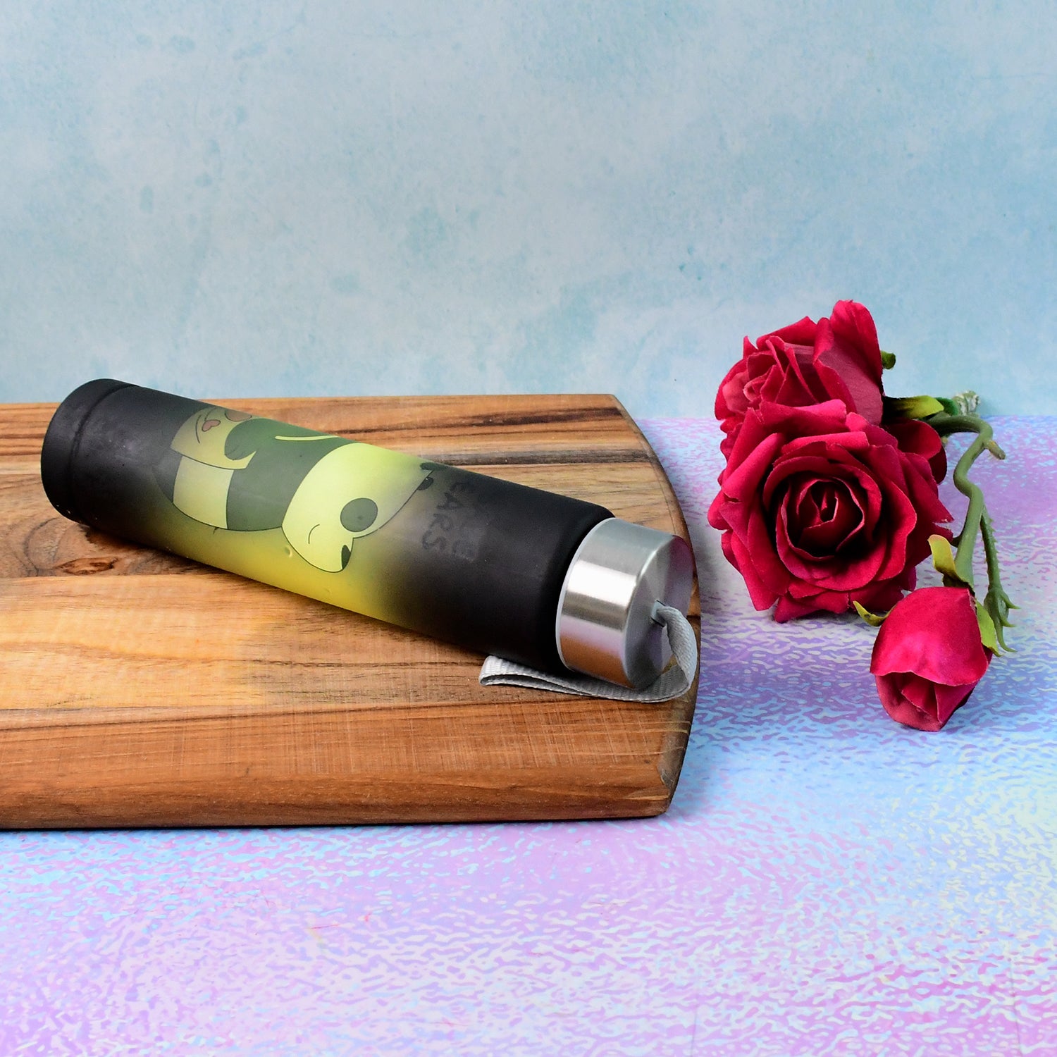 Cute Cartoon Printed Plastic Water Bottle (300 Ml )